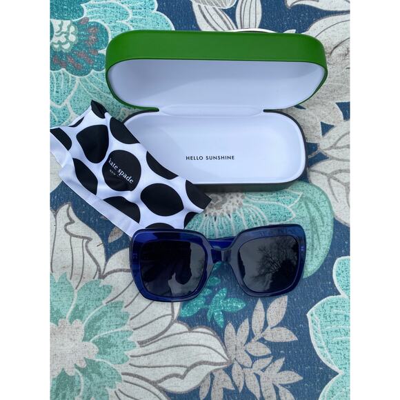 Kate Spade New York Accessories - New Kate Spade New York HELLO SUNSHINE Square Blue Sunglasses Gradient Lens